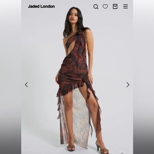Jaded London One Shoulder dress